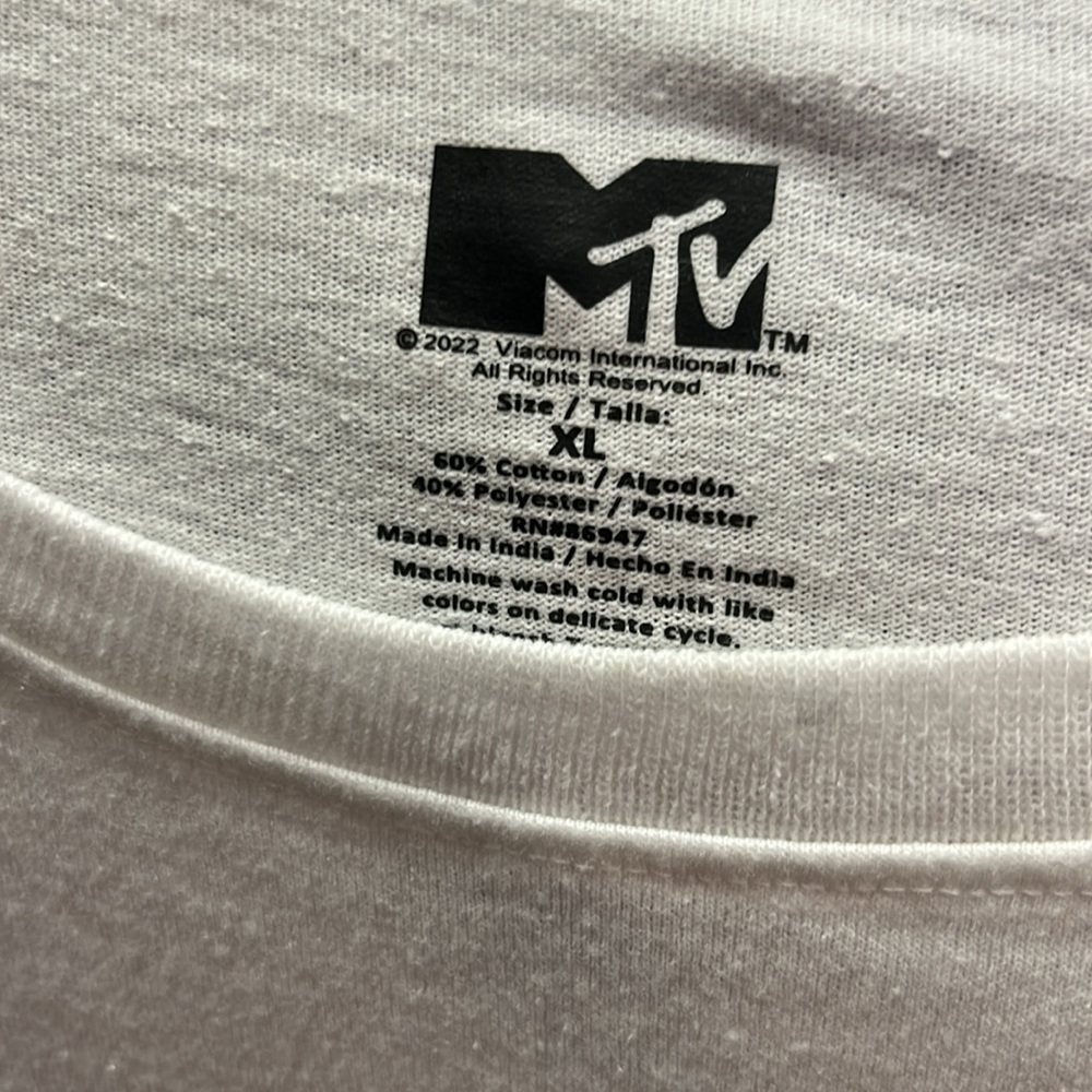 MTV White Graphic T-Shirt - Picture 3 of 5